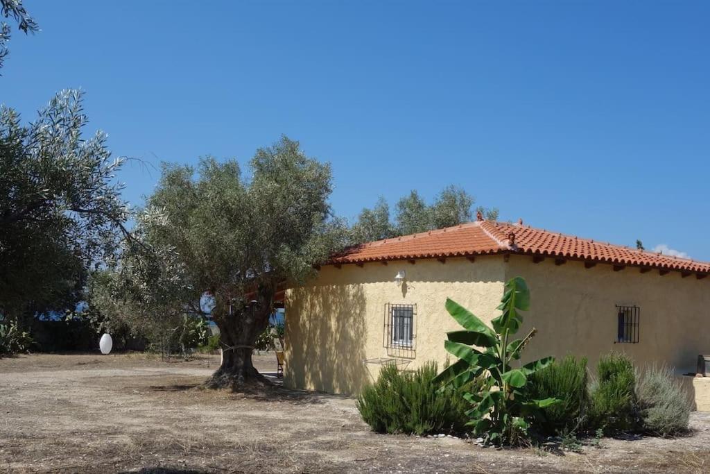 Вилла House By The Sea At Skaloma, Loutraki Озеро Вульягмени Экстерьер фото